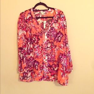 NWT lucky brand shirt red floral